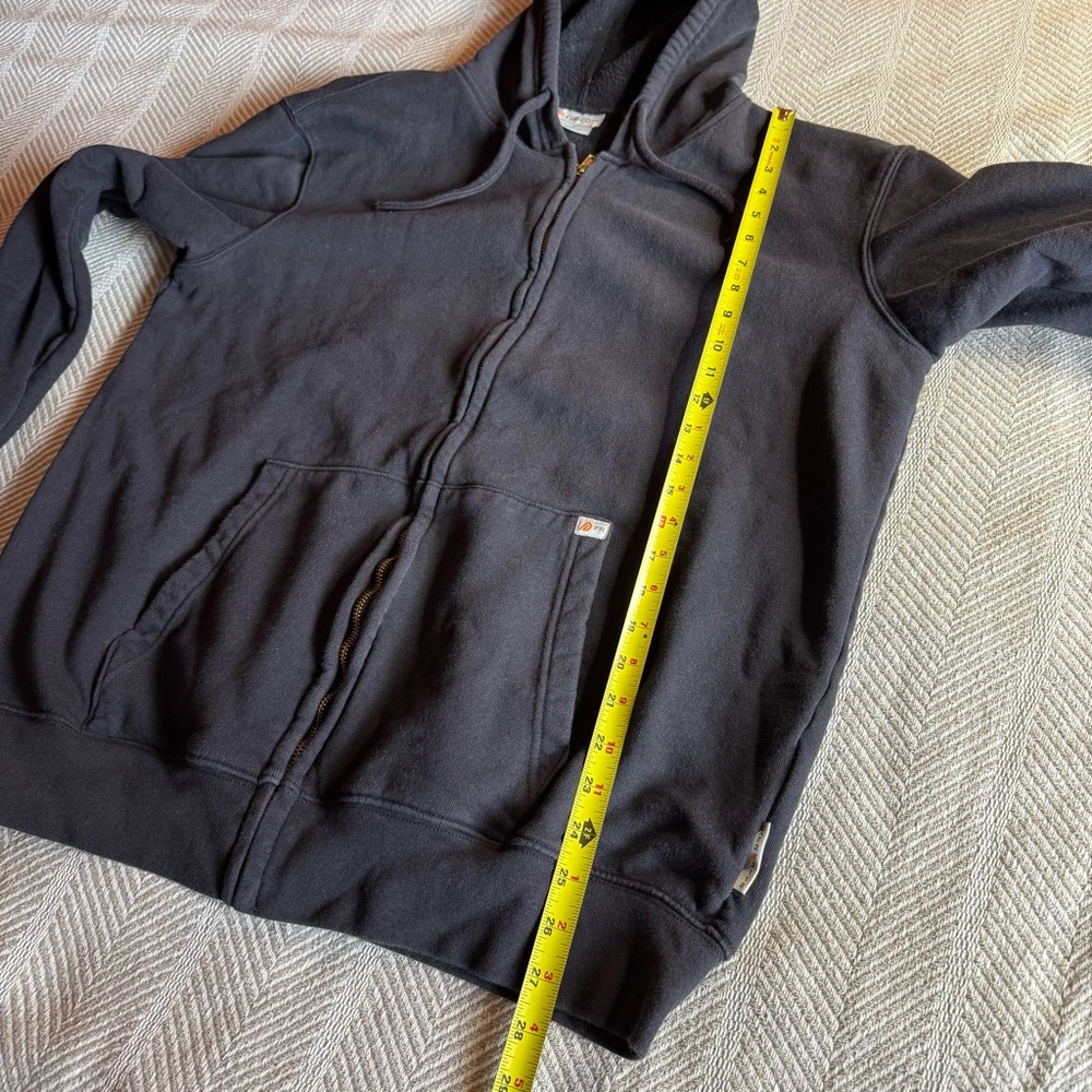 Men's Rasco Fire Resistant Full Zip Hoodie, Navy, Size L - Picture 9 of 9